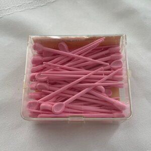 Vintage 1973 Goody Pink Hair Roller Pins Fasteners Plastic - Set of 57